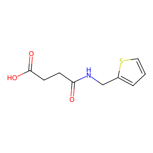 4-Oxo-4-[(2-thienylmethyl)amino]butanoic acid structure