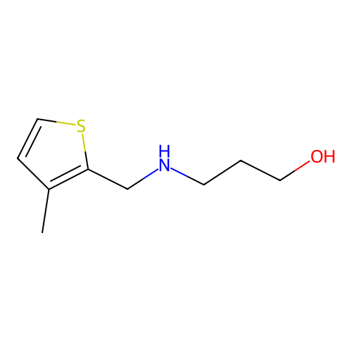 3-[(3-Methyl-thiophen-2-ylmethyl)-amino]-propan-1-ol structure