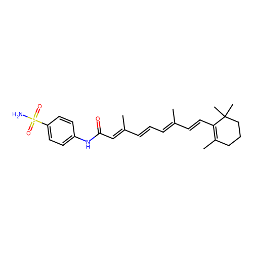 N-(4-Aminosulfonylphenyl)retinamide structure