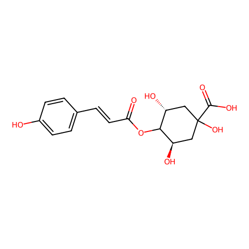 4-p-Coumaroylquinic acid structure
