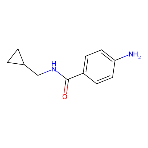4-amino-N-(cyclopropylmethyl)benzamide structure