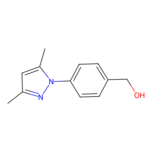[4-(3,5-dimethyl-1H-pyrazol-1-yl)phenyl]methanol structure