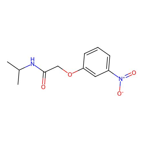 N-(1-methylethyl)-2-(3-nitrophenoxy)acetamide structure