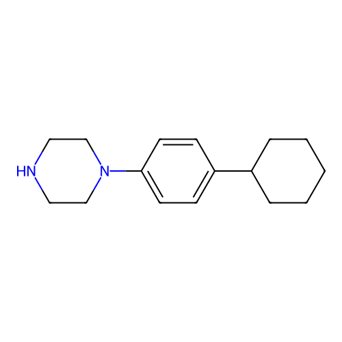 1-(4-Cyclohexylphenyl)piperazine structure