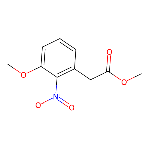Methyl 2-(3-methoxy-2-nitrophenyl)acetate structure