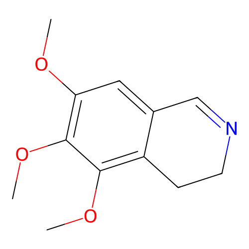 5,6,7-Trimethoxy-3,4-dihydroisoquinoline structure
