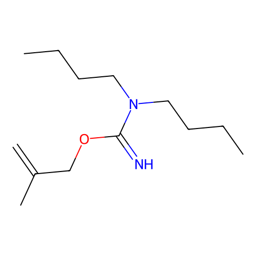 2-methylprop-2-enyl N,N-dibutylcarbamimidate structure