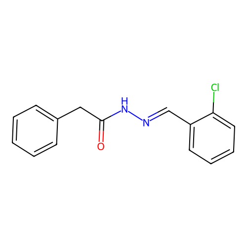 N'-(2-chlorobenzylidene)-2-phenylacetohydrazide structure