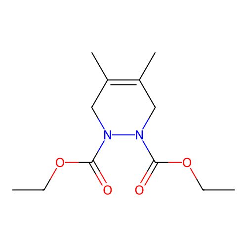 Diethyl 4,5-dimethyl-3,6-dihydropyridazine-1,2-dicarboxylate structure