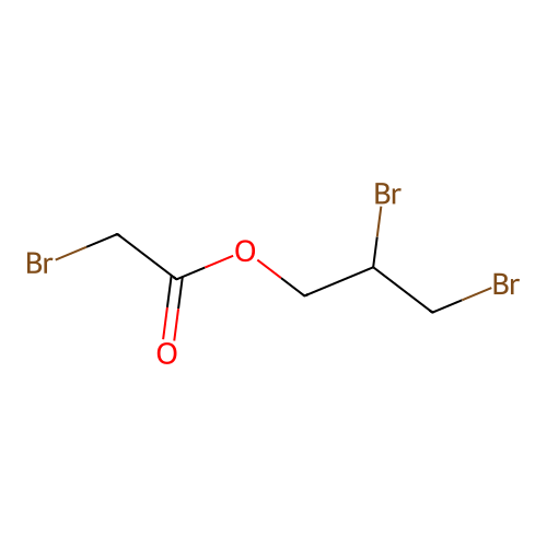 2,3-Dibromopropyl bromoacetate structure