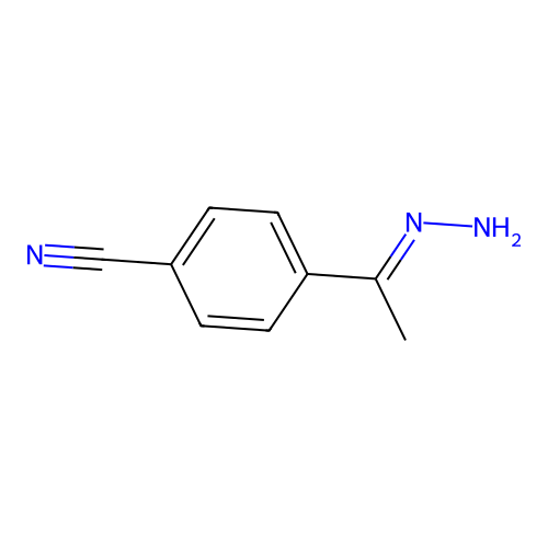 4-Ethanehydrazonoylbenzonitrile structure
