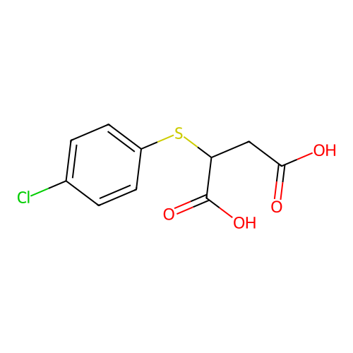 2-((4-Chlorophenyl)thio)succinic acid structure