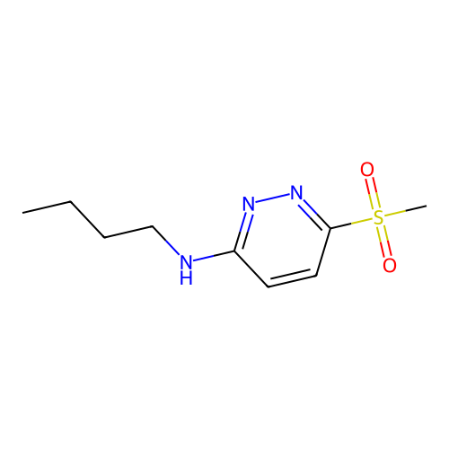 N-丁基-6-甲磺酰基-哒嗪-3-胺 structure