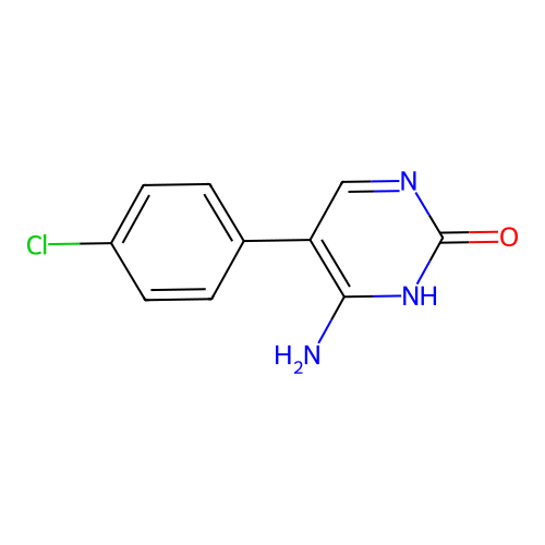 4-amino-5-(4-chlorophenyl)pyrimidin-2-ol structure