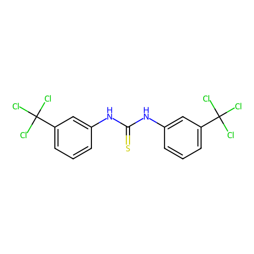 Thiourea, N,N'-bis(3-(trichloromethyl)phenyl)- structure