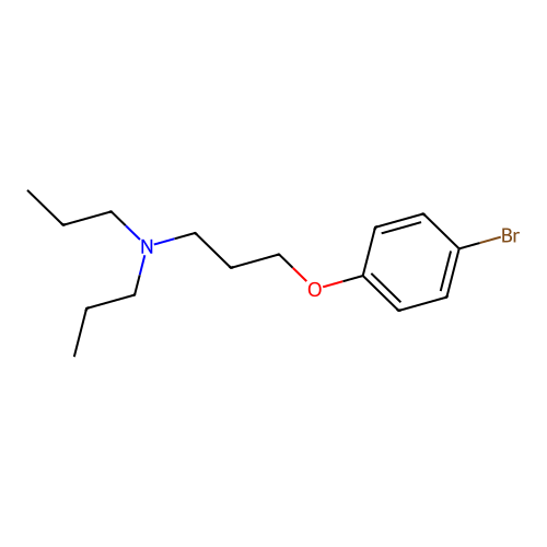 3-(4-bromophenoxy)-N,N-dipropylpropan-1-amine structure