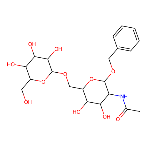 Benzyl 2-Acetamido-2-deoxy-6-O-(  -D-galactopyranosyl)-  -D-galactopyranoside structure