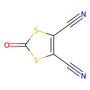 4,5-二氰基-1,3-二硫杂环戊-2-酮 structure