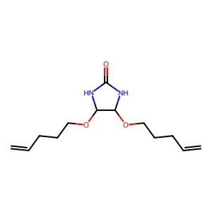 2-Imidazolidinone, 4,5-bis(4-pentenyloxy)- structure