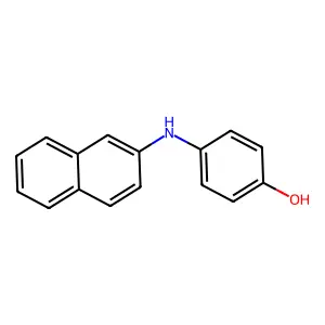 4-(2-萘氨基)苯酚 structure