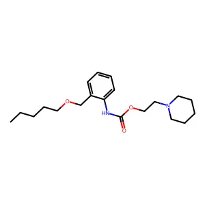 2-(Piperidin-1-yl)ethyl {2-[(pentyloxy)methyl]phenyl}carbamate structure