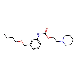 2-(Piperidin-1-yl)ethyl [3-(butoxymethyl)phenyl]carbamate structure
