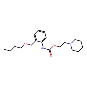 2-(Piperidin-1-yl)ethyl [2-(butoxymethyl)phenyl]carbamate structure