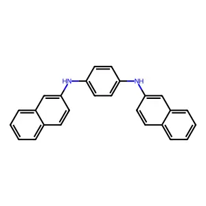 N,N'-Di(2-naphthyl)-p-phenylenediamine structure