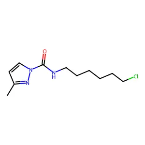 1H-Pyrazole-1-carboxamide, N-(6-chlorohexyl)-3-methyl- structure
