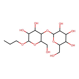 1-Propyl-4-O-beta galactopyranosyl-alpha galactopyranoside structure