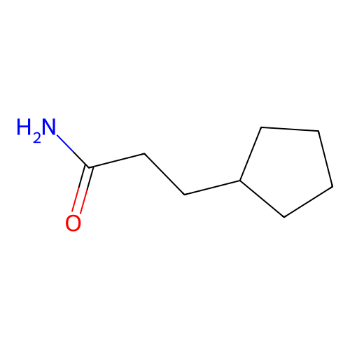 3-Cyclopentylpropionamide structure