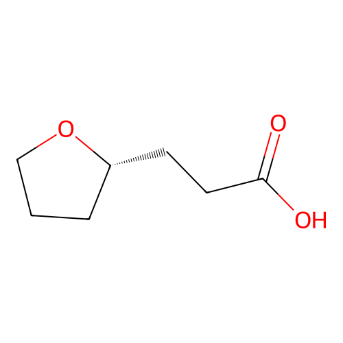 3-((2S)-oxolan-2-yl)propanoic acid structure