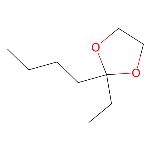 2-Butyl-2-ethyl-1,3-dioxolane structure