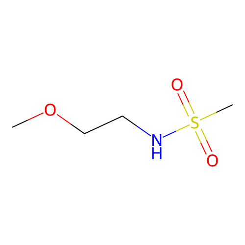 N-(2-methoxyethyl)methanesulfonamide structure