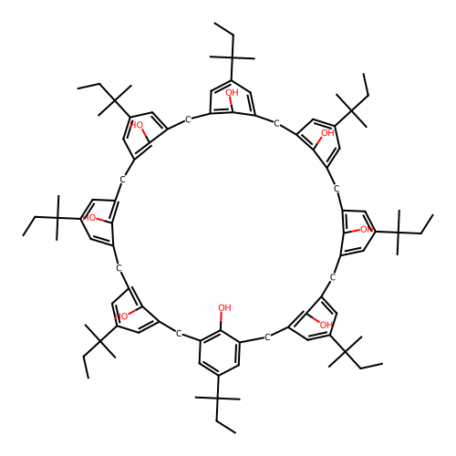 4-TERT-AMYLCALIX[8!ARENE structure