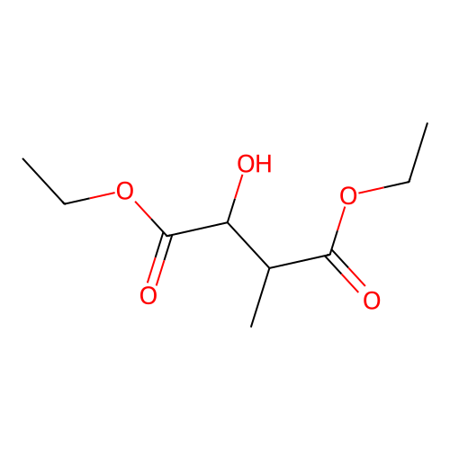 Diethyl 2-hydroxy-3-methylsuccinate structure