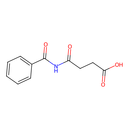 Butanoic acid, 4-(benzoylamino)-4-oxo- structure