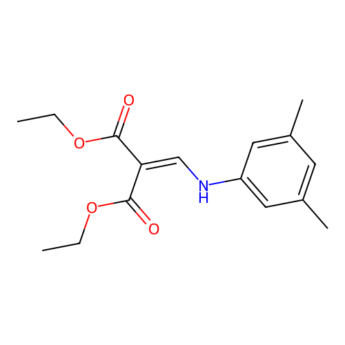 Diethyl 2-[(3,5-dimethylanilino)methylene]malonate structure