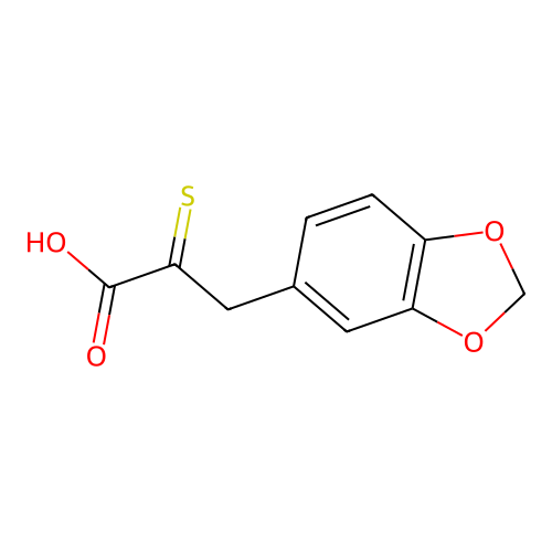 3-[3,4-Methylenedioxyphenyl]-2-thiopyruvic acid structure