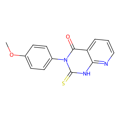 3-(4-methoxyphenyl)-2-sulfanylidene-1H-pyrido[2,3-d]pyrimidin-4-one structure