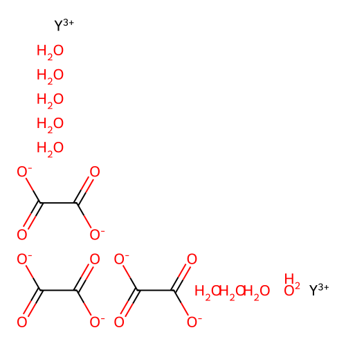 Yttrium(III) Oxalate Nonahydrate structure