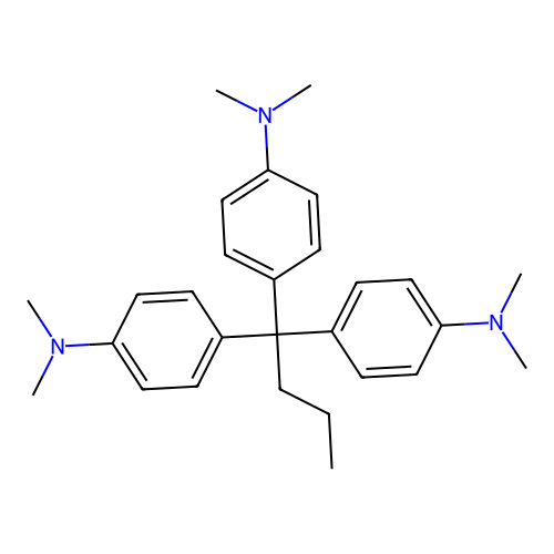 Benzenamine, 4,4',4''-butylidynetris[N,N-dimethyl- structure