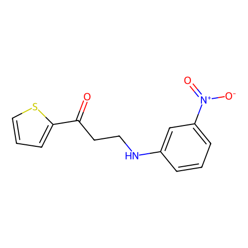 3-(3-Nitroanilino)-1-(2-thienyl)-1-propanone structure