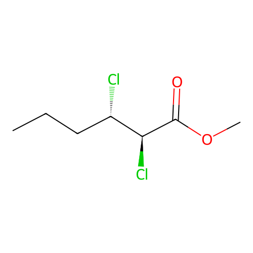 methyl (2R,3S)-2,3-dichlorohexanoate structure