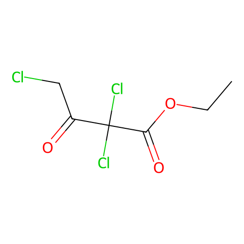 Butanoic acid, 2,2,4-trichloro-3-oxo-, ethyl ester structure