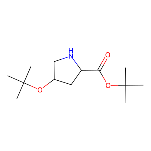 Tert-butyl 4-[(2-methylpropan-2-yl)oxy]pyrrolidine-2-carboxylate structure