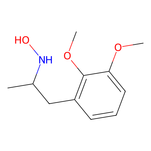 N-[1-(2,3-dimethoxyphenyl)propan-2-yl]hydroxylamine structure