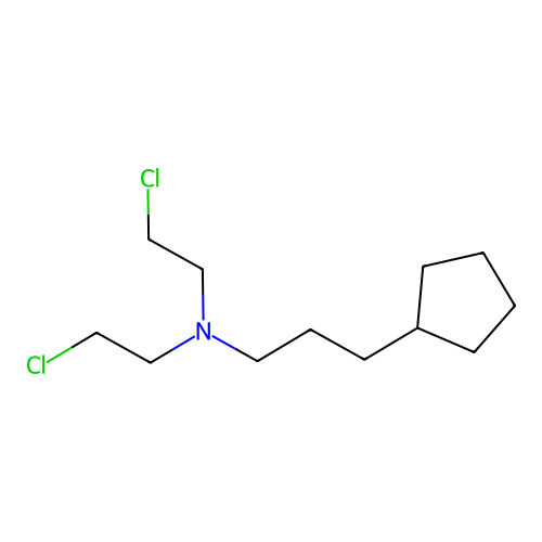 N,N-Bis(2-chloroethyl)-3-cyclopentyl-propan-1-amine structure