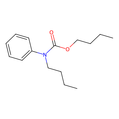 Butyl butyl(phenyl)carbamate structure