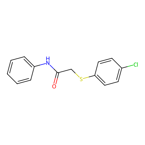 2-[(4-chlorophenyl)sulfanyl]-N-phenylacetamide structure